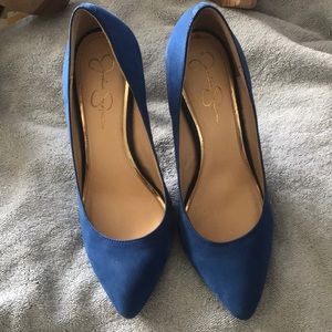 Jessica Simpson blue heels!!